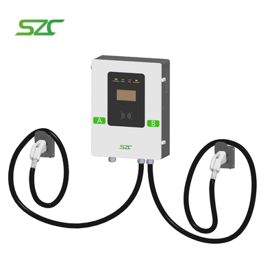 SZC DC شاحن سيارة كهربائية مثبت على الحائط 40kW 60kW مشروع مواد الفولاذ المغلف العطاء شحن Plie CCS2 مع بندقية مزدوجة